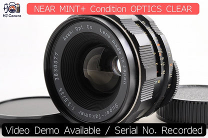 [NEAR MINT+] Pentax Super Takumar 35mm f/3.5 Wide MF M42 Screw Mount Lens Japan