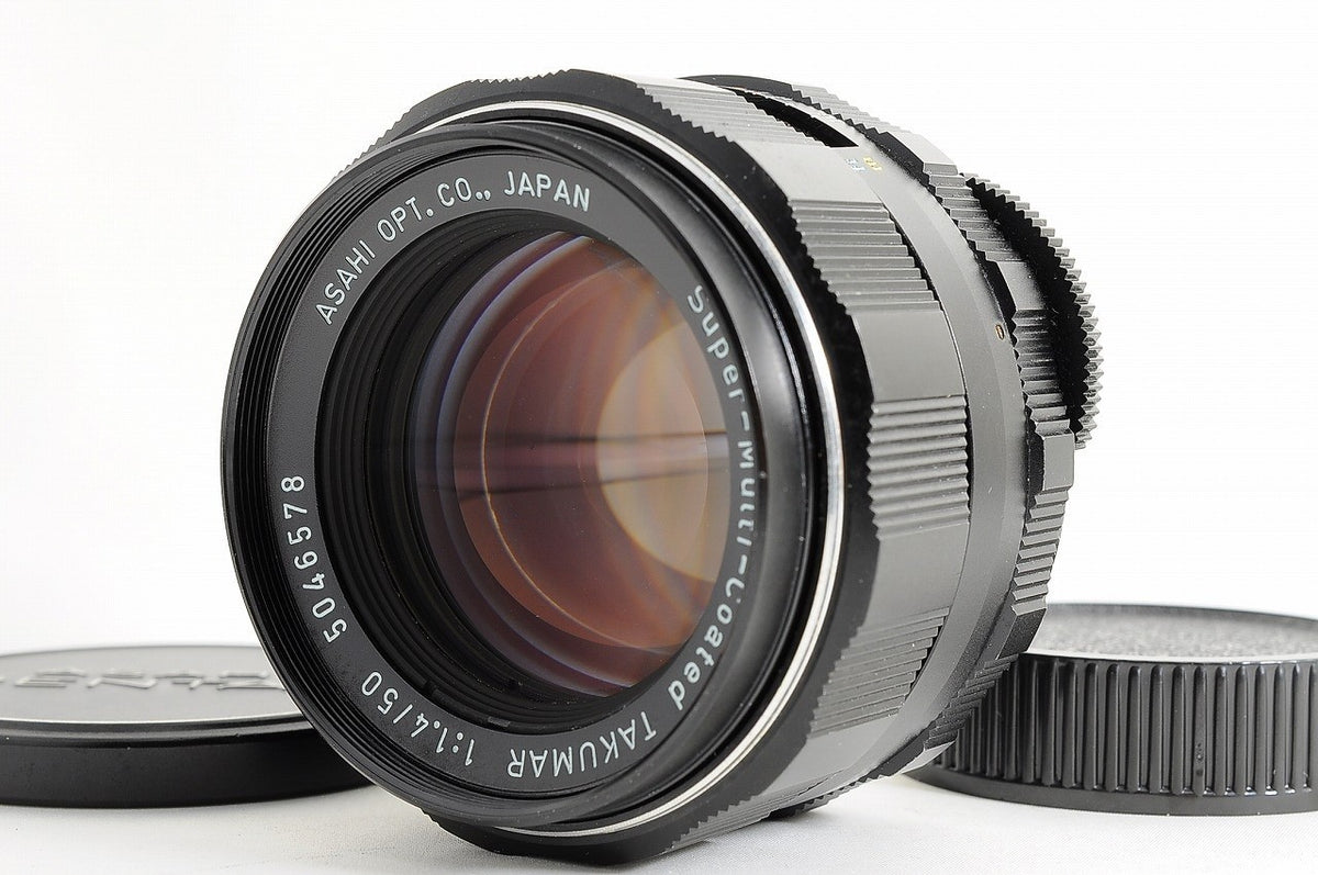 [Near Mint+ w/Caps] Pentax Super Multi Coated Takumar 50mm f1.4 MF Lens M42 Jp