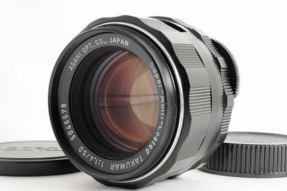[Near Mint+ w/Caps] Pentax Super Multi Coated Takumar 50mm f1.4 MF Lens M42 Jp