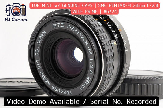 [Top Mint] Pentax SMC Pentax-M 28mm f/2.8 Wide MF Lens Pentax K Mount Japan