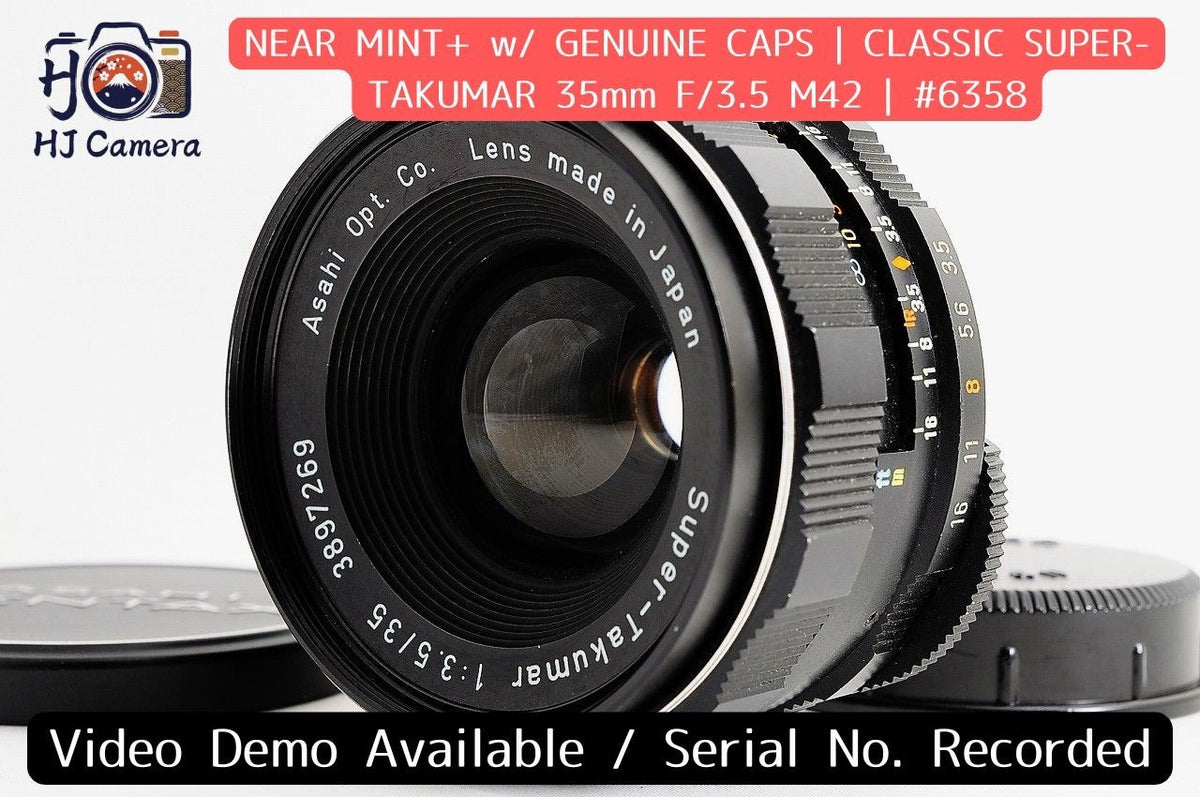 [Near Mint+] Pentax Super Takumar 35mm f/3.5 Wide MF M42 Screw Mount Japan