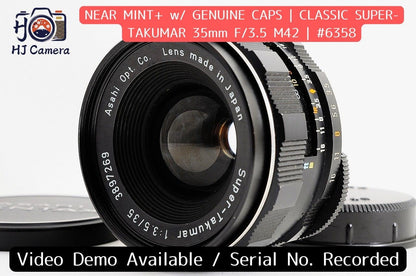 [Near Mint+] Pentax Super Takumar 35mm f/3.5 Wide MF M42 Screw Mount Japan