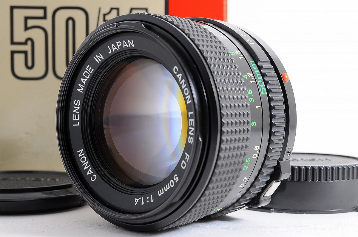 [Top Mint Boxed] Canon New FD nFD 50mm f/1.4 Fast MF Lens Canon FD Mount Japan