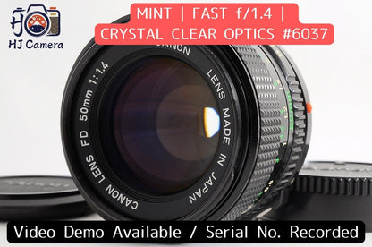 [MINT] Canon New FD nFD 50mm f/1.4 Fast MF Lens Canon FD Mount From Japan