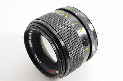 [O Mark Near Mint+ w/Hood Case] Canon FD 100mm f2.8 SSC MF Portrait Lens Japan