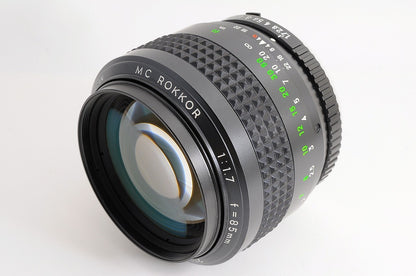 [MINT] Minolta MC Rokkor 85mm f/1.7 Fast MF Lens Minolta SR MD Mount Japan