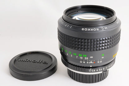 [MINT] Minolta MC Rokkor 85mm f/1.7 Fast MF Lens Minolta SR MD Mount Japan
