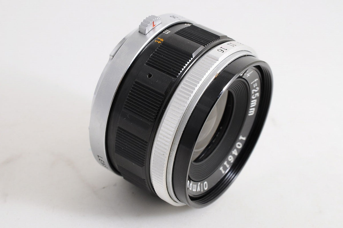 [MINT w/ Case] Olympus Pen F E.Zuiko Auto-W 25mm f/4 Wide MF Lens Pen F Japan