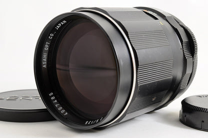 [Mint w/ Caps] Pentax Super Multi Coated Takumar 135mm f2.5 MF Lens M42 Japan