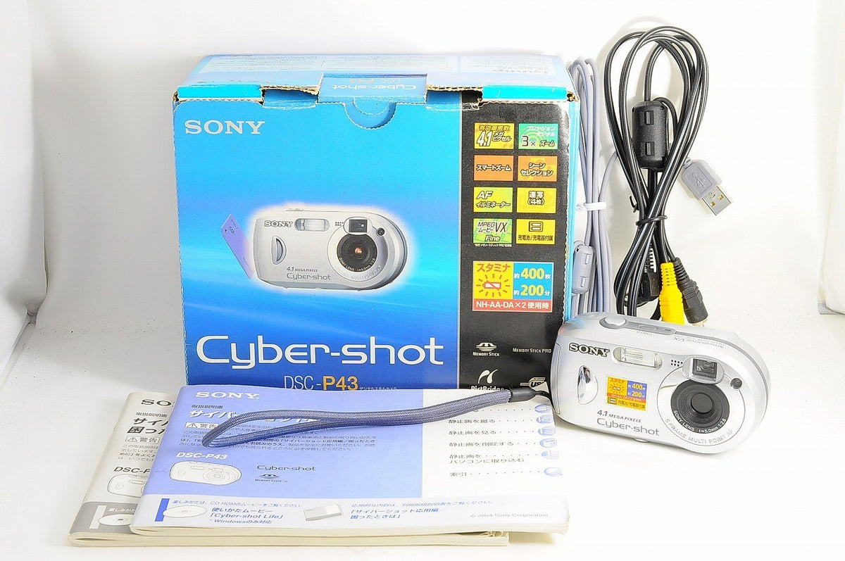 [Near Mint+ Boxed] Sony Cyber-shot DSC-P43 CCD Digicam 16MB Memory Stick Japan