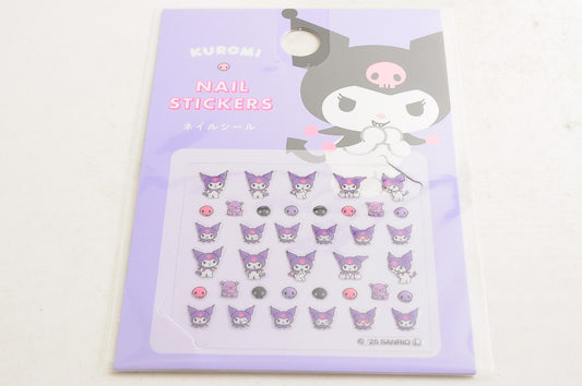 [Brand New] Sanrio Kuromi Nail Art Stickers Daiso Japan Kawaii Cute From Japan
