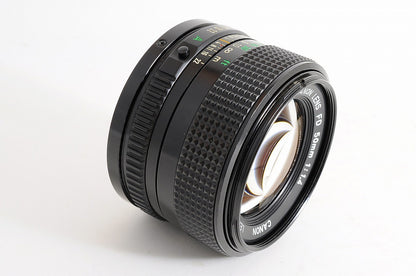 [Top Mint w/ Caps] Canon New FD nFD 50mm f1.4 Fast MF Standard Prime Lens Japan