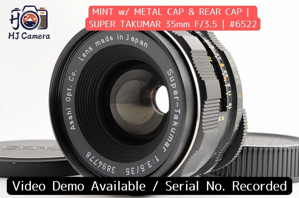 [Mint w/Metal Cap] Pentax Super Takumar 35mm f3.5 MF Wide Angle Lens M42 Japan
