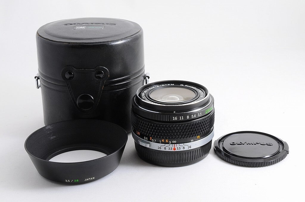 [NEAR MINT+ Hood] Olympus OM G.Zuiko Auto-W 28mm f/3.5 Wide MF Lens OM Japan