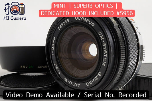 [MINT w/ Hood] Olympus OM G.Zuiko Auto-W 28mm f/3.5 Wide MF Lens OM Mount Japan