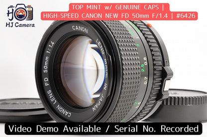 [Top Mint Caps] Canon New FD nFD 50mm f/1.4 Fast MF Lens Canon FD Mount Japan