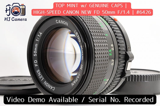 [Top Mint Caps] Canon New FD nFD 50mm f/1.4 Fast MF Lens Canon FD Mount Japan