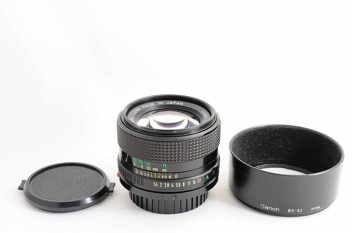 [Mint w/BS52 Hood] Canon New FD NFD 50mm f1.4 Fast MF Standard Prime Lens Japan