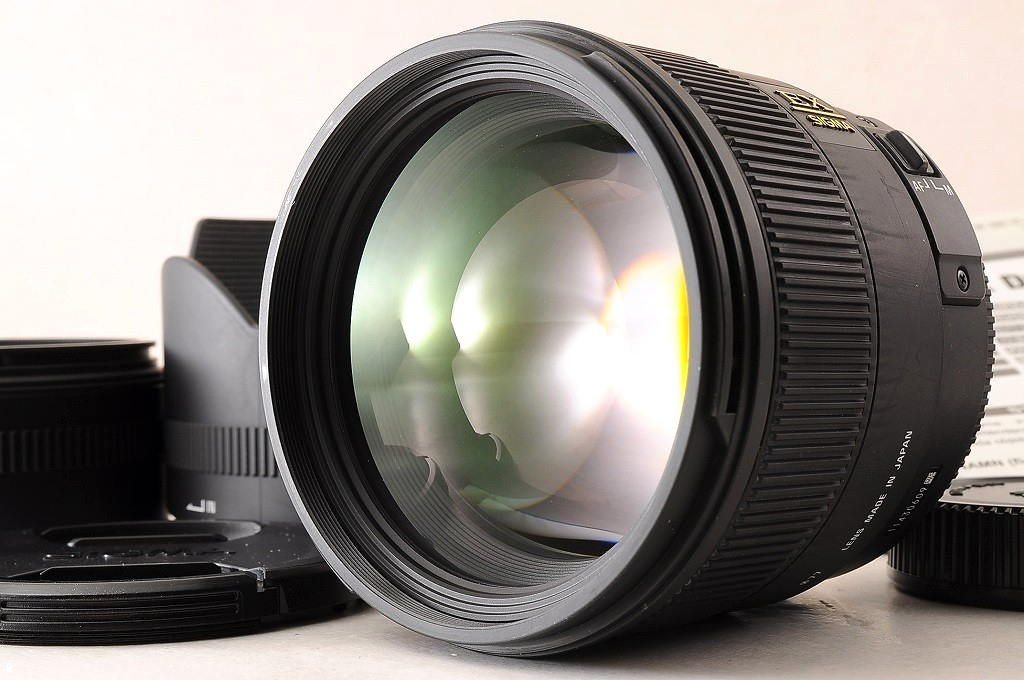 [MINT w/ Hood] Sigma 85mm f/1.4 EX DG HSM Fast AF Lens Nikon F Mount Japan