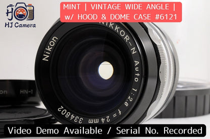 [Mint Hood Case] Nikon Non-AI Nikkor-N Auto 24mm f/2.8 Wide MF Lens Nikon F Jp