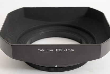 [Mint w/ Metal Hood] Pentax Super Takumar 24mm f/3.5 Wide MF M42 Screw Japan