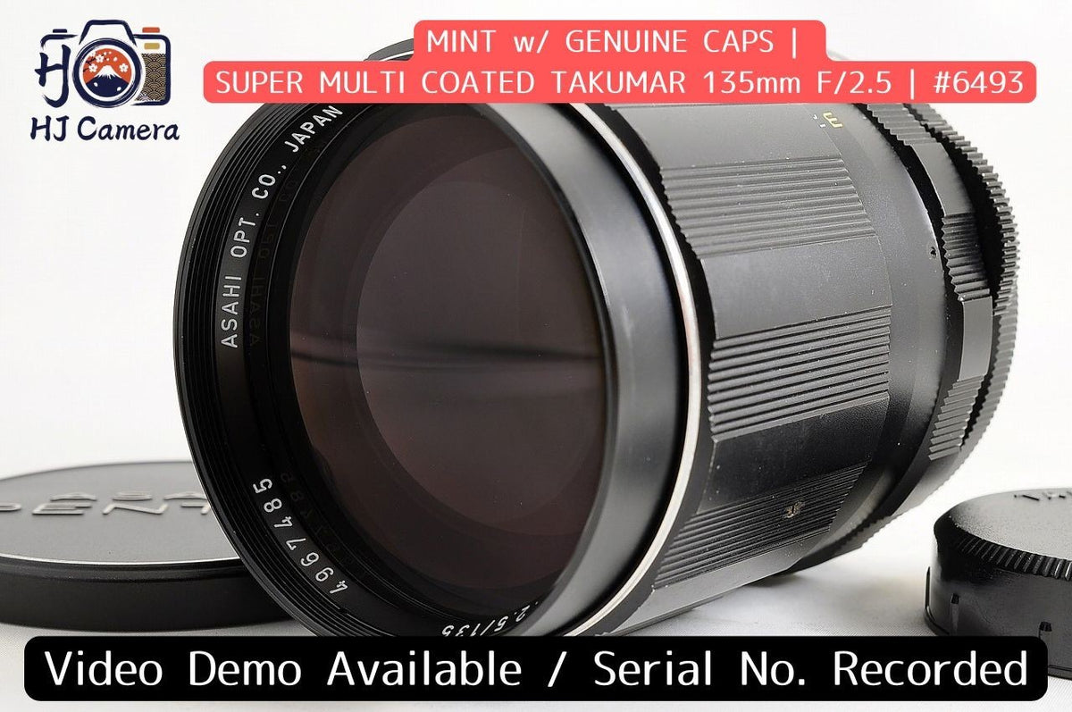 [Mint w/ Caps] Pentax Super Multi Coated Takumar 135mm f2.5 MF Lens M42 Japan