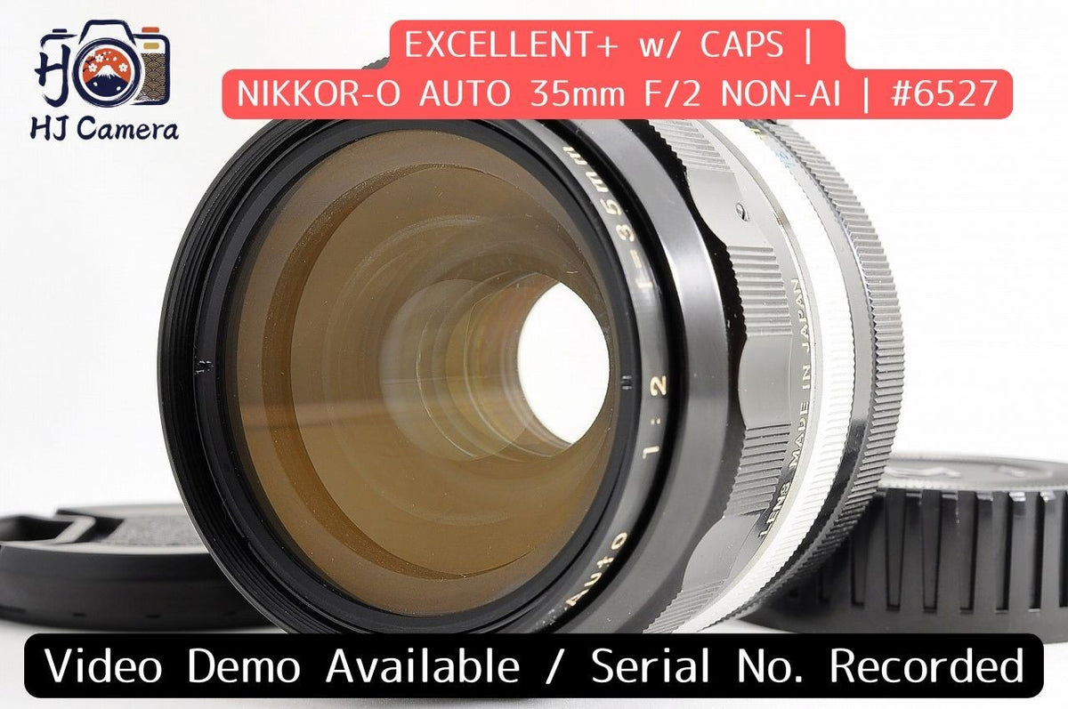 [Excellent+ w/ Caps] Nikon NIKKOR-O Auto 35mm f2 Non-AI MF Wide Angle Lens Japan