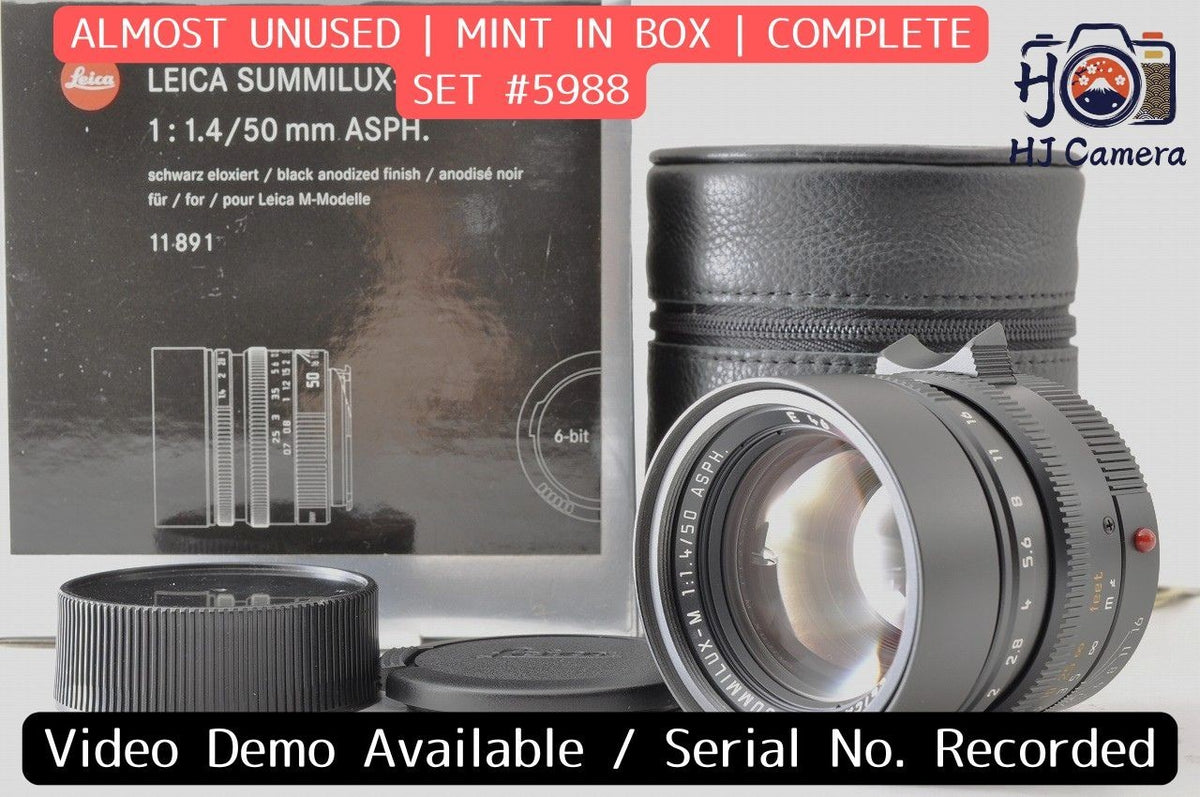 [Almost Unused Boxed] Leica Summilux-M 50mm f/1.4 ASPH. 11891 M Mount Lens Japan