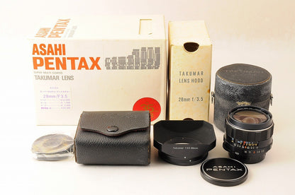 [Top Mint Boxed] Pentax SMC Takumar 28mm f/3.5 Wide MF Lens M42 Screw Japan