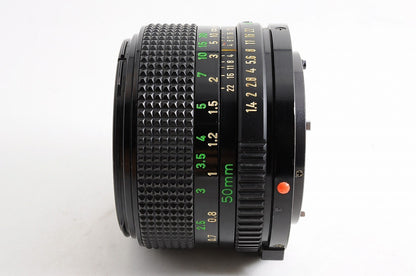 [Near Mint+ w/ Caps] Canon New FD NFD 50mm f1.4 Fast MF Standard Prime Lens Jp