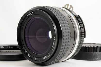 [Mint w/Filter] Nikon AI Nikkor 28mm f3.5 MF Wide Angle Prime Lens F Mount Japan