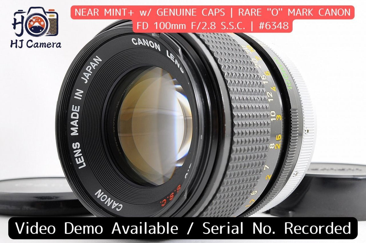 [Near Mint+ Rare O] Canon FD 100mm f/2.8 S.S.C. SSC Fast MF Lens Canon FD Japan