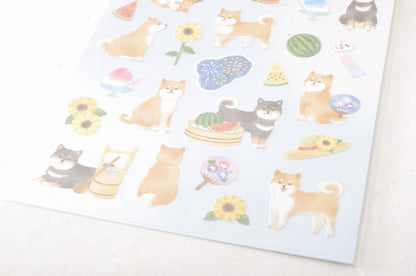 [Brand New] Daiso Shiba Inu Dog Design Seal Kawaii Japanese Planner Stickers JP