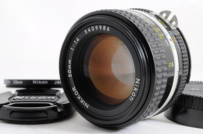 [Mint L37c Filter] Nikon AI-S AIS Nikkor 50mm f/1.4 Fast MF Lens Nikon F Japan
