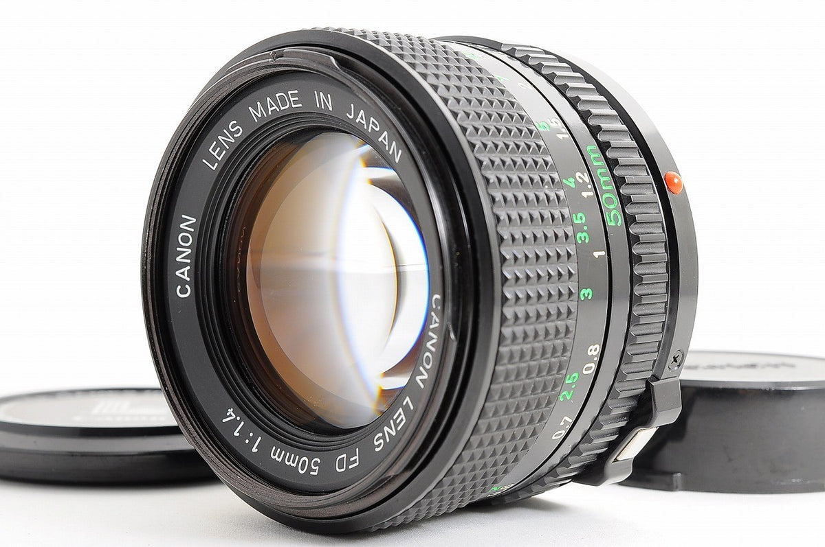 [Top Mint] Canon New FD nFD 50mm f/1.4 Fast MF Lens 1980 Olympic Cap Japan