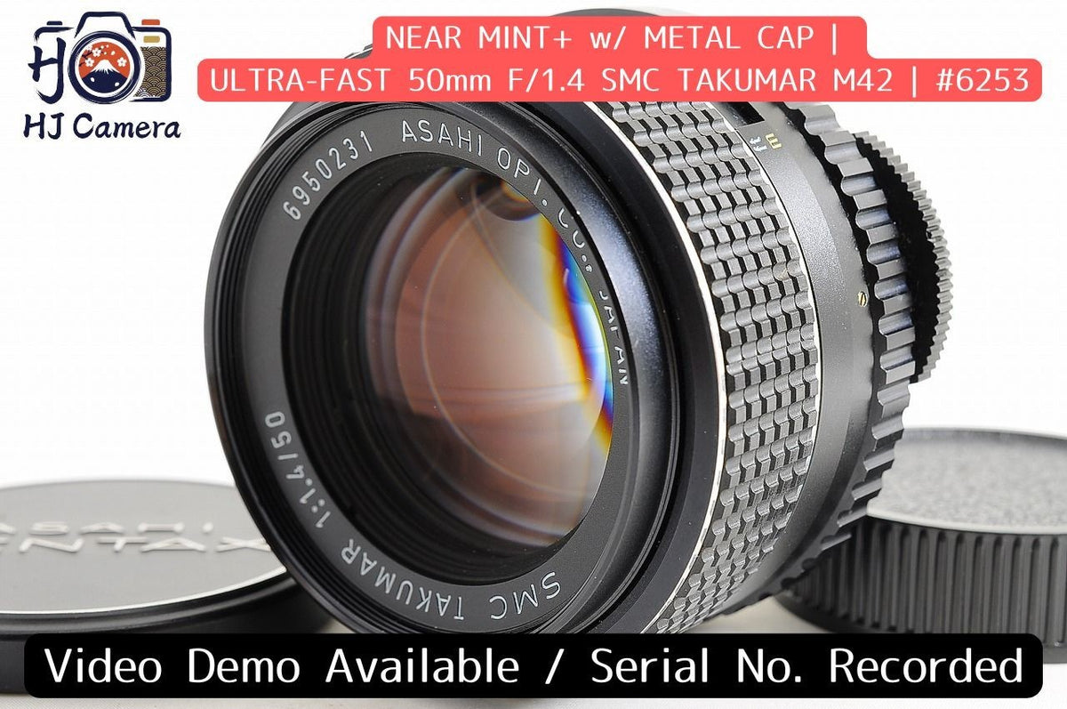 [Near Mint+] Pentax SMC Takumar 50mm f/1.4 Fast MF Lens M42 Screw Mount Japan