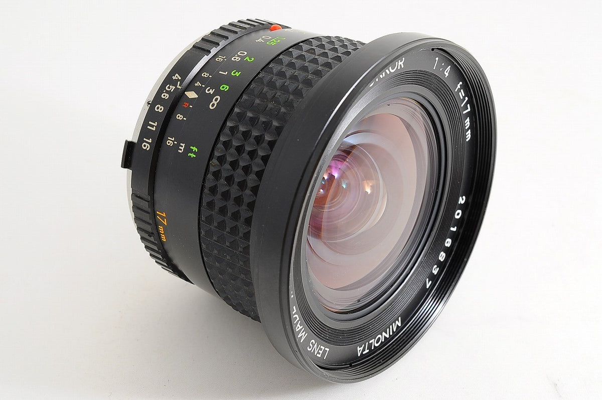 [Near Mint+ w/Caps] Minolta MC W.Rokkor 17mm f4 MF Ultra Wide Angle Prime Japan