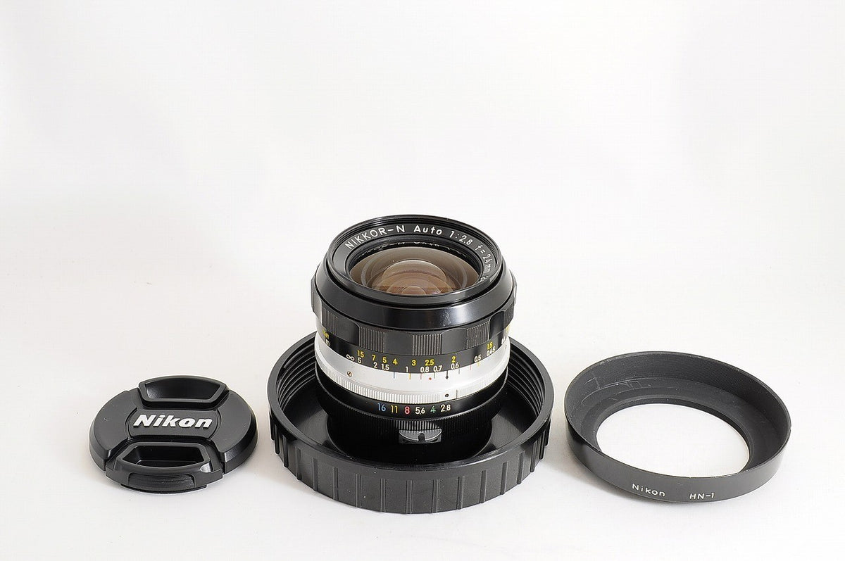 [Top Mint HN-1 Hood] Nikon Non-AI Nikkor-N Auto 24mm f/2.8 Wide MF Lens Japan