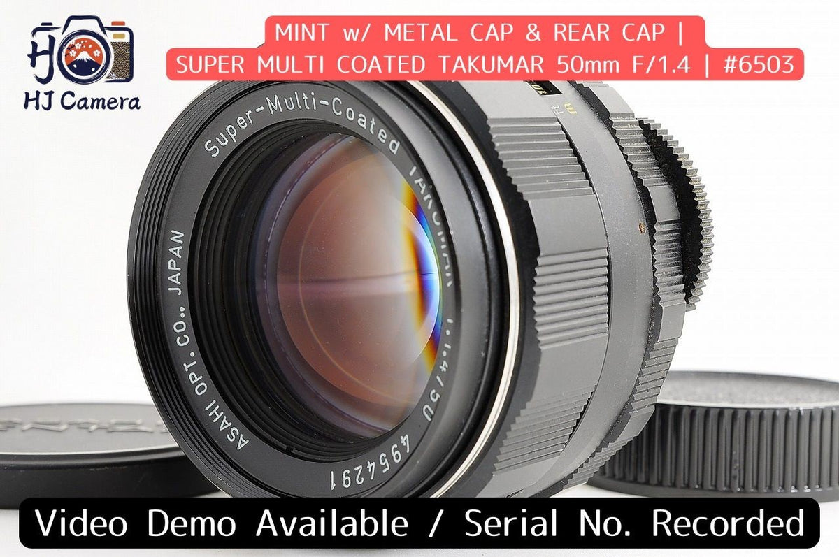 [Mint w/Metal Cap] Pentax Super Multi Coated Takumar 50mm f1.4 MF Lens M42 Japan