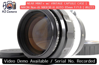 [Near Mint+ Case] Nikon Non-AI Nikkor-H Auto 85mm f/1.8 Fast MF Lens Nikon Japan