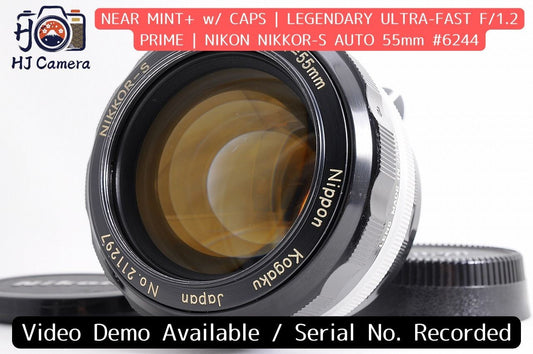 [Near Mint+] Nikon Nikkor-S Auto 55mm f/1.2 Non-AI Fast MF Lens Nikon F From Jp