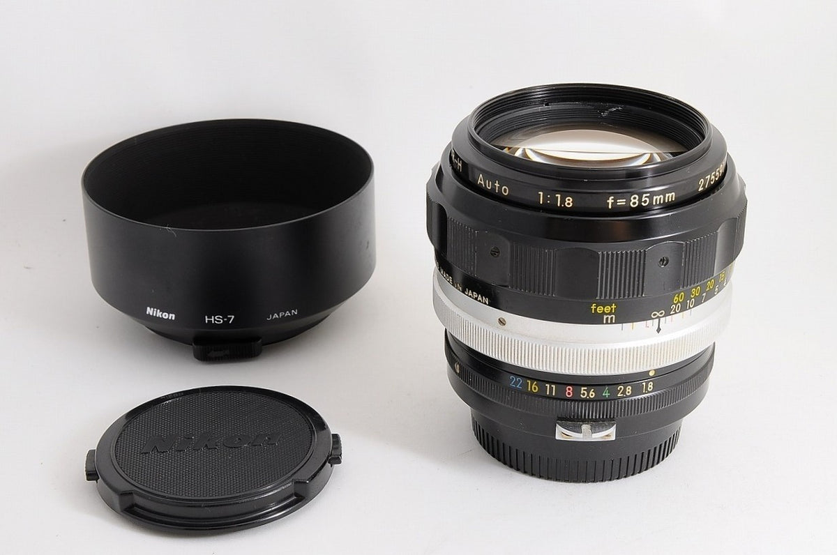 [Near Mint+ HS-7 Hood] Nikon Non-AI Nikkor-H Auto 85mm f/1.8 Fast MF Japan