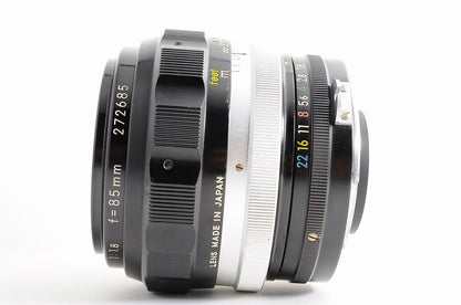 [Near Mint+ w/HN-21 Hood] Nikon Non AI Nikkor H Auto 85mm f1.8 MF Prime Japan