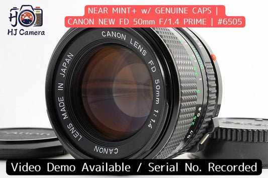[Near Mint+ w/ Caps] Canon New FD NFD 50mm f1.4 Fast MF Standard Prime Lens JP