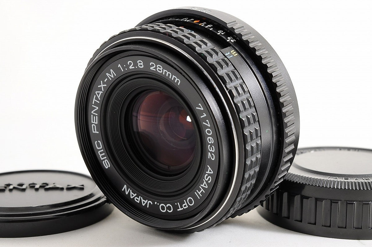 [Mint w/ Caps] SMC Pentax M 28mm f2.8 MF Wide Angle Prime Lens K Mount Japan