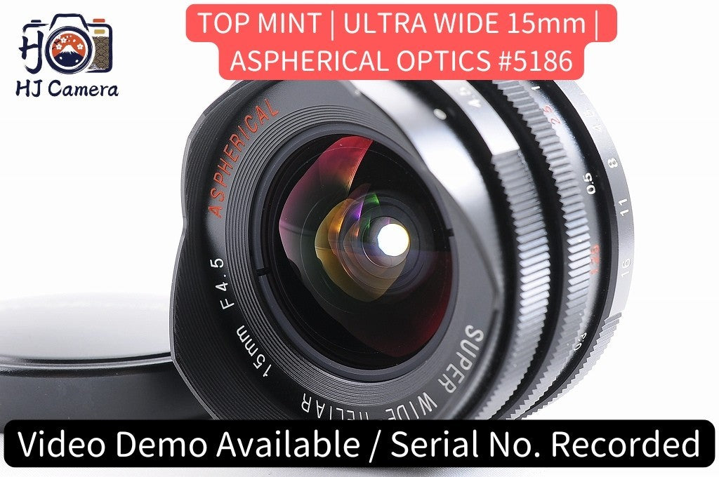 [TOP MINT] Voigtlander 15mm f/4.5 Super Wide Heliar Asph VM Mount Lens Japan