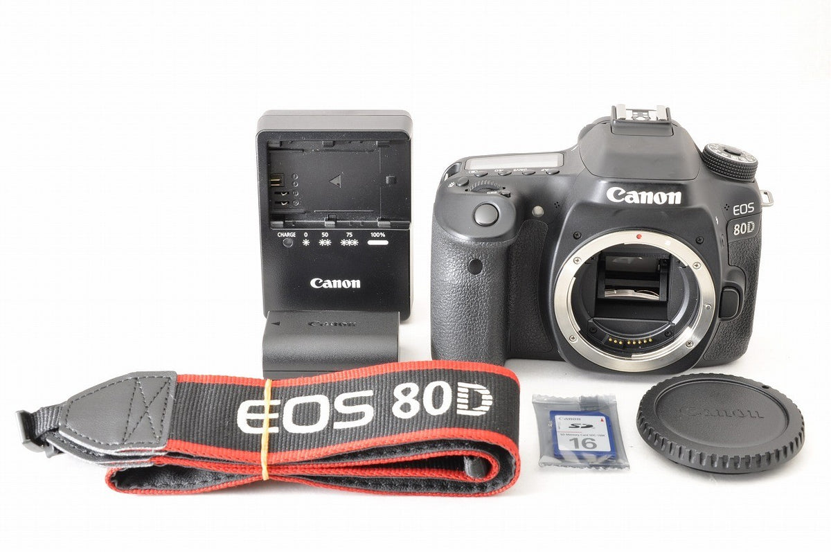 [TOP MINT 6.8K SC] Canon EOS 80D DSLR Camera Body 16GB SD Card From Japan
