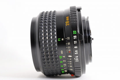 [Mint w/ Caps] Minolta MD W.Rokkor 28mm f2.8 MF Wide Angle Prime Lens Japan