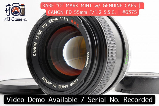 [Rare O Mark Mint] Canon FD 55mm f/1.2 S.S.C. SSC Fast MF Lens Canon FD Japan