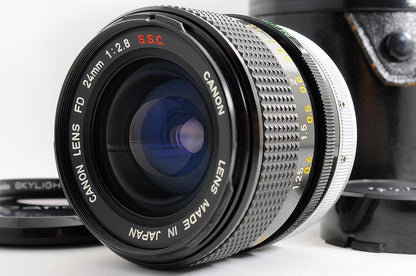 [Near Mint+ w/Case Filter] Canon FD 24mm f2.8 SSC MF Wide Angle Prime Lens Japan